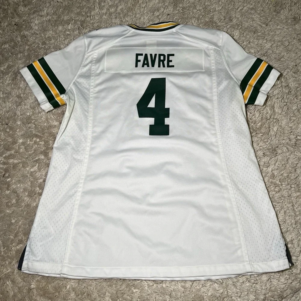 Brett Favre Jersey Women Size Large Green Bay Packers Nike On Field #4 Football